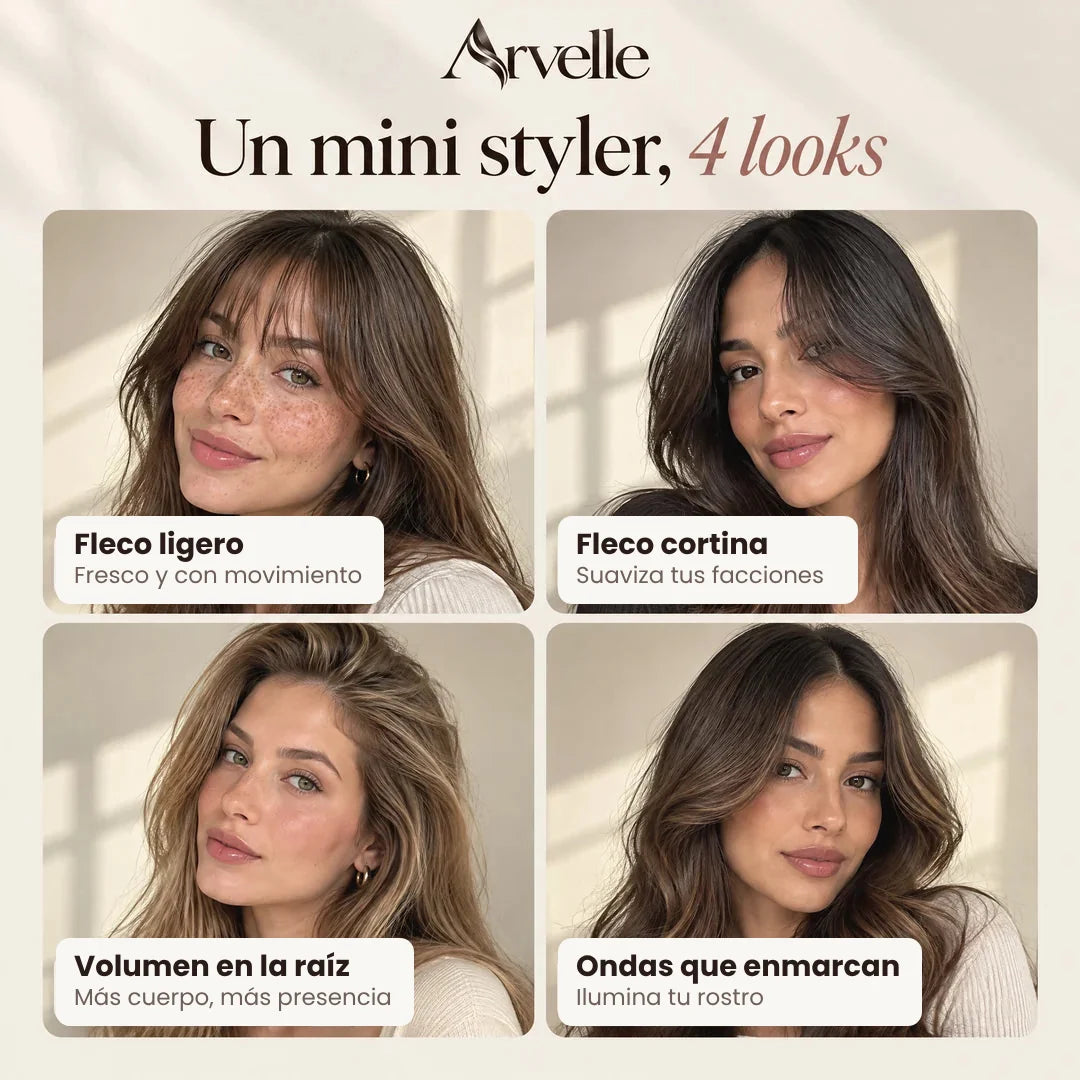 4 looks con el mini styler Arvelle